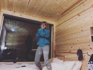 Emily Althaus Instagram - Your step dad just needed some space. And @getawayhouse came thru. 🙏🏼🙏🏼🙏🏼 I socially distanced myself into the mist and CAN NOT RECOMMEND IT ENOUGH. My card game skills are not to be trifled with, your bourbon isn’t safe around me, ALSO, I can build a fire. Felt like boy scouts all over again... with less people, so way more fun! 10/10 would recommend. #getawayhouse #quarantine #mist #StepPep 🔥🥃