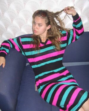 Emily Althaus Instagram - This is your step pep, 14 years ago. It’s important to remember that time is a flat circle and nothing means anything (in a neat way!) but yeah... 14 years ago. In Wroclaw Poland. #stepdad #wroclaw #poland #stripes (I’d love to hear about how many people YOU’VE been in your life... apparently, I’ve been many!) come on dads, let’s talk about it!