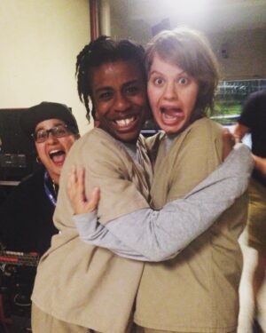 Emily Althaus Instagram - FACT: I originally auditioned to play Pennsatucky’s mom in a flash back. I got an email that said they didn’t want me for it... but wanted to write something for me instead. A few lines in the first episode of season 3 turned into 3 years on a show that would change my life in so many ways. FACT: I never knew what to expect from Orange, or this business in general really... in its own way, @oitnb acted as a school of sorts for me. And as it comes to an end, this forced graduation if you will, I’m reminded all over again that I don’t know a lot about a lot of things. The familiar unpredictability of all things... I find oddly comforting. FACT: #OITNB fans are the best. Thank you for the love. For caring about this world that took hundreds of people to make. There are so many of you and that is overwhelming... and undeniably beautiful. You made it matter. 🍊🖤 #oitnb #seriesfinale #kukudio #crazyeyes #stepdad