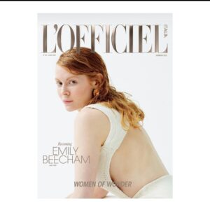 Emily Beecham Instagram - #styist @rosefordestudio.
#makeup @justinejenkins 
#hairstyling @mtjp333.
Using vegan plastic free products @nirvananatural @lovetheplanetuk 
Shot by @leonardo.veloce for @lofficielitalia @lofficielparis @lofficielusa. 
.
.

.
.
##lofficiel #lofficielitalia #lofficielparis #lofficielusa