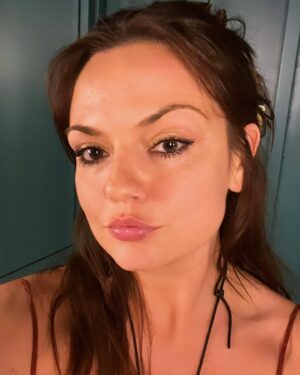 Emily Meade Instagram - No filter just expensive restaurant bathroom lighting.
