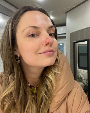 Emily Meade Instagram - have you watched all 6 episodes of @deadringers yet? Can you guys which episode each picture is from? Make you guesses in the comments.