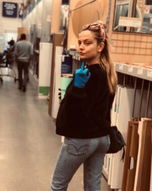 Emily Meade Instagram - Remember that one time at Covid when we wore gloves?