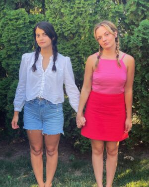 Emily Meade Instagram - the shining twins, but if they were Heidi, and they weren't twins.
@sofiablackdelia 
📸 @hurricanejoost