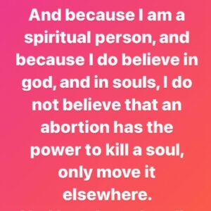 Emily Meade Instagram - I was afraid to say anything publicly about having an abortion. Afraid that it's egotistical and embarrassing to even think my opinion or experience matters. Afraid of what people who know be but do not really know me might think or how they might judge me. Afraid of all the mean comments from trolls to follow. Afraid of losing followers which happens every time I post anything about my beliefs, and sadly follower numbers matter in the industry I'm in. Afraid that one day I could lose a job from someone who has a different belief system than me after stating my own. But that's the exact problem we are facing here, FEAR. So fuck that.