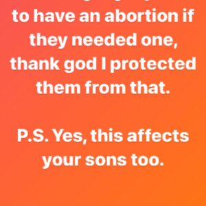 Emily Meade Instagram - I was afraid to say anything publicly about having an abortion. Afraid that it's egotistical and embarrassing to even think my opinion or experience matters. Afraid of what people who know be but do not really know me might think or how they might judge me. Afraid of all the mean comments from trolls to follow. Afraid of losing followers which happens every time I post anything about my beliefs, and sadly follower numbers matter in the industry I'm in. Afraid that one day I could lose a job from someone who has a different belief system than me after stating my own. But that's the exact problem we are facing here, FEAR. So fuck that.