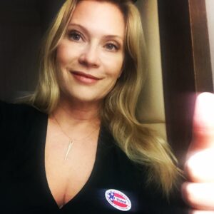 Emily Procter Instagram - I'm in Mississippi but I voted in California.
Whoo Hooo! #everyvotecounts