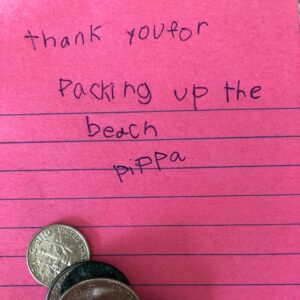 Emily Procter Instagram - Pippa left this on my night stand after I admitted packing to leave NC made me sad.💕