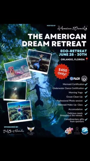 Emily Alexandra Guglielmo Instagram - 📣 Very excited to announce The American Dream Retreat

📍June 28-30th Orlando Fl 

🙌🏽 DM me for details to sign up 

#theamericanmermaid #theamerican #theamericandreamretreat #thefloridamermaids #retreat2024 #orlando2024 #orlandoretreat