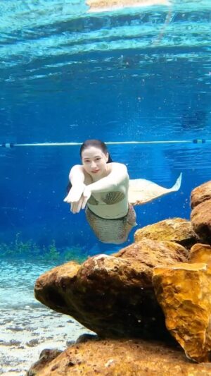 Emily Alexandra Guglielmo Instagram - 🌊 Swimming into 2024 like …… 

🌷 Spring break is almost around the corner ~ 

✈️ First stop for me : Canada 

🇨🇦 I’ll be performing @theaquatarium 

🧜🏻‍♀️ Thank you @mermaids.make.waves for this incredible experience