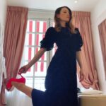 Emily Browning Instagram - Round Two: Me n all my mates in Paris... I think maybe I’m getting better at the earnest selfie/outfit picture thing... right? LOOK HOW SERIOUSLY I’M TAKING MYSELF PLEASE BE KIND TO ME! 💖💖💖 to the Paris Village: @karlawelchstylist @bobscott200 #sebastianlecorroller