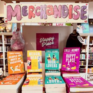 Emily Henry Instagram - Surprise! In celebration of all this week’s news, I was able to stop by one of my fave long-distance bookstores and meet their amazing booksellers WHILE signing copies of all my romcoms!! Get them while they’re hot at @therippedbodice, my friends!