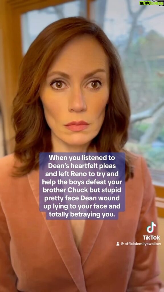 Emily Swallow Instagram - …and then she just got “absorbed” into Chuck. Thanks, Dean. Maybe they’re just waiting to give her a triumphant redemption if the show comes back? #Amara #Chuck #Supernatural #spnfamily #IDidItForDean #thedarkness #amararuleschuckdrools