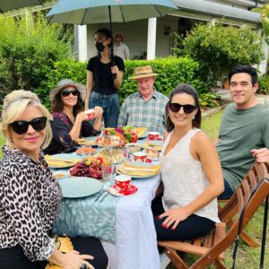 Emily Symons Instagram - Afternoon tea with these beauts ☀️🫖🍰