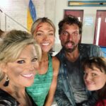 Emily Symons Instagram - Still smiling after the sad demise of La Cucaracha 🎶🌮🧯so much fun with @fro01 @jrreyne @courtney_ally 💗💙💗