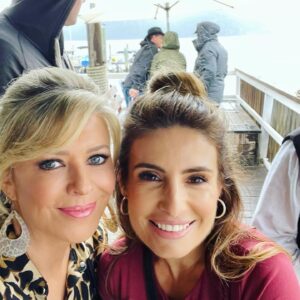 Emily Symons Instagram - Happy birthday lovely @adanicodemou 🎉 Your boundless energy and positive outlook always inspires me 💗 As does your ability to post a pic on Insta in under 5 seconds! 🤷🏼‍♀️ Hope you have a lovely day with your beautiful boy 💜🥂🎁🎊🎈
