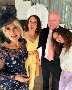Emily Symons Instagram - Waiting for the beautiful bride with my favourites 💒 🙏🏼🥰 #HomeAndAway