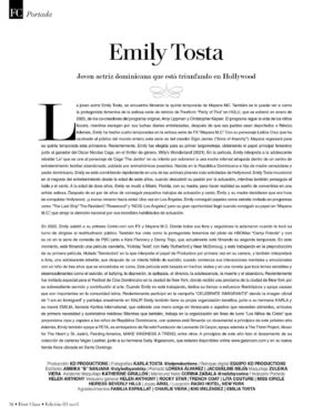 Emily Tosta Instagram - un honor ser la portada de first class magazine. super agradecida🫶🏽
@firstclassmagazine 

photography / creative direction: @kdproductionsoficial 
stylist: @styledbyambika 
makeup: @zuleikavieramua 
hair: @jaqueline_mejiam & @lorenaalvarezhs 
assistant: @kathbmakeup 
nails: @nailzbycorina 

y gracias especiales al @radiohotelnyc , @arelisdominguez , @luismanuelcruzruiz , @emilia.tosta , @kikimelendez , charlie viera y la familia espaillat ❤️
