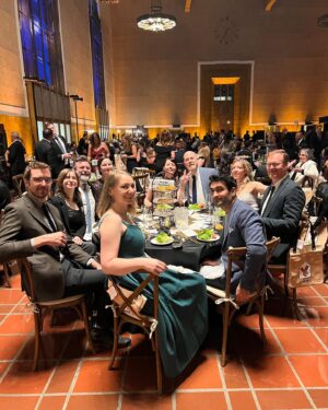 Emily V. Gordon Instagram - Had the best time dressing up with pals and celebrating @losangelesrmh courtesy of @hardstark and @vince.averill. I did in fact spill water all over myself but it dried quickly and the speeches were lovely and inspiring. 10/10.