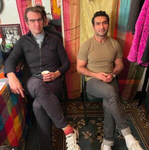 Emily V. Gordon Instagram - Had ourselves a little @meltdown_show family reunion at @largolosangeles last night. We did our best to gather everyone involved in our live show- staff, audience, poster artist, pro high fiver, comic book store owners, tv show makers, photographer- and it was a blast. 

Thanks to @ayoedebiri @reggiewatts and @nickkroll for joining. Love to @ihatejoelkim who couldn’t be there day of. 

We missed you. It was nice to get that Meltdown feeling in a different time and place.