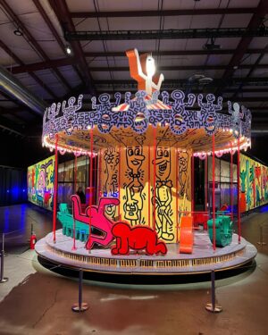 Emily V. Gordon Instagram - If you live in LA, you kinda have to go to this. 
In 1987, a bunch of hip artists got together to build a working theme park for kids in Germany. Keith Haring. Rebecca Horn. Dali. Basquiat. Many others. It was open for a bit, and when it closed, it was packed up into storage containers and forgotten. 

The people of @lunaluna tracked down the storage containers, unpacked and cleaned it all, and it is now set up in downtown LA. You can’t ride the rides, but it’s magical and transgressive and deeply weird. An excellent time. See it before it moves to New York!
Not sponcon- I just really loved it.
