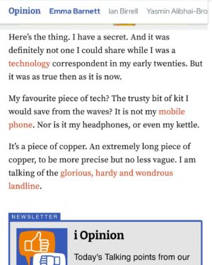 Emma Barnett Instagram - Honestly - after school at mine was like a call centre - as I rang everyone I had usually just seen during the day and they, me. Three-way calls (remember those?!) were cutting edge. 

(I actually on to work in a call centre, a job I loved, and then later into speech radio- so I obviously had honed a passion for talking..)

A few excerpts from my @theipaper column two weeks ago about my love of phone calls, landlines and Auntie Jean.

#friends #phonecalls #godmother #phonerota #landline #nineties