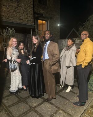 Emma Dabiri Instagram - I’m really bad at having parties for myself and generally prioritising celebrating special moments in my life. 

My birthday was approaching and I was stressing a bit about what to do. I was talking to my dear friend @robertdiament about it & as is so characteristic of his generosity he offered to host a birthday party for me in his beautiful home. 

I haven’t had a birthday party in 5 years and this was my first since leaving London… I was so touched my how many of my friends made the trip to the seaside to celebrate with me… the absolute icing on the cake was my gorgeous brilliant friend @fionaleahydesign offering to design a birthdayscape for me 🤯 I’ve been familiar with Fiona’s work for years and before I had ever met her was slightly obsessed with her ability to transform rooms into real life fairy tale scenes, the fact that she was also Irish was an additional bonus ! When I eventually met her IRL I also discovered that she was a top buzzer   the soundest of the sounders, beautiful, brilliant and kind. A real treasure! 

I love all of these people, so grateful to have you all in my life ! Anyone not pictured I’m so sorry, I don’t love you any less lol was having too much fun to take as many photos as I should, if you have any pls tag   also more pics of the table please 

Heart very full 😭

Thank you too to one of my favourite brands @oliviavonhalle for my beautiful birthday dress, I felt like a slinky minx in it hahaha 🤍🤍🤍