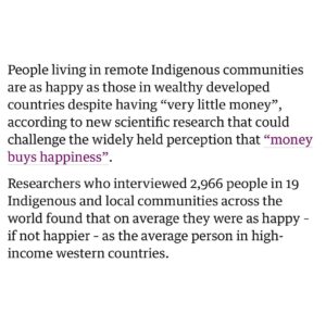 Emma Dabiri Instagram - *FACILITATES🤦🏽‍♀️ “new scientific research that could challenge the widely held perception that “money buys happiness”.

“wealth - as generated by industrialised economies - is not fundamentally required for humans to lead happy lives,”

The author of the study says “I would hope that, by learning more about what makes life satisfying in these diverse communities, it might help many others to lead more satisfying lives”

THIS IS WILD TO ME !!! Gee I wonder what it could be that makes them happier then us ? 🤔
“Wealth as generated by industrial economies” sounds innocuous and progressive but it is shorthand for a way of life that is psychotic, that is exploitative, extractive, dominant, disconnected and essentially antithetical to happiness, satisfaction or contentment.

Honestly liberals will never not baffle me. They differ to conservatives in that they appear to perceive / admit that certain social issues exist, yet seem incapable of coming up with any valid solutions because they are incapable of connecting the dots to identify the actual cause of said social issues. Instead they come up with shit like “sustainable goals” (that will never be achieved)   other meaningless time wasting and expensive excercises. 

I’m bored and exhausted and I want to live a life where everybody’s basic needs are met, where everyone’s life is honoured and respected, where everyone has access to community and a support network, and is able to pursue a life of meaningful purpose. Our current system actively prevents that   THATS WHY PEOPLE ARE MISERABLE. No more studies abeg #moneybuyshappiness