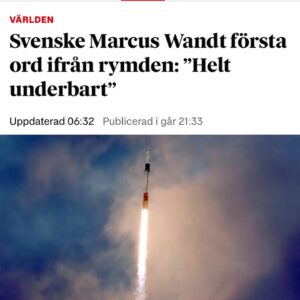 Emma Frans Instagram - Största som hänt sedan andra svensken i rymden
