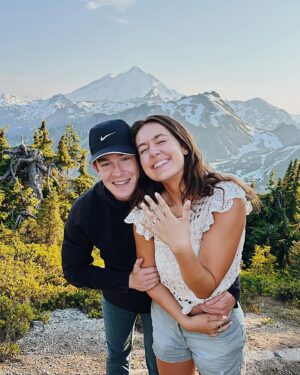 Emma Fuhrmann Instagram - it was so hard keeping him a secret!!! 🤍 Thank you Jesus for all that you’ve done and continue to do, you’re worthy of it all - you really do give amazing gifts to your children! May you continue to be at the center of our hearts!! 

7.7.23 💍 so excited for this next season!! I can’t wait to be your wife!!!! 🤍