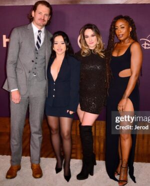 Emma Hunton Instagram - What a blast celebrating with part of our @goodtrouble family at the Disney Emmy party. My feet hurt from dancing 💃🏼