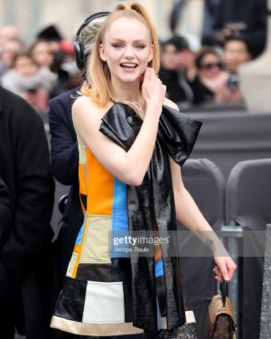Emma Laird Instagram - It’s giving M3gan💅🏻 Styled by @petraflannery 🎀 @nicolasghesquiere thank you. Your eye, your mind, your kindness. I leave full of love and admiration each time. Now let’s go shoot a moooovie…
