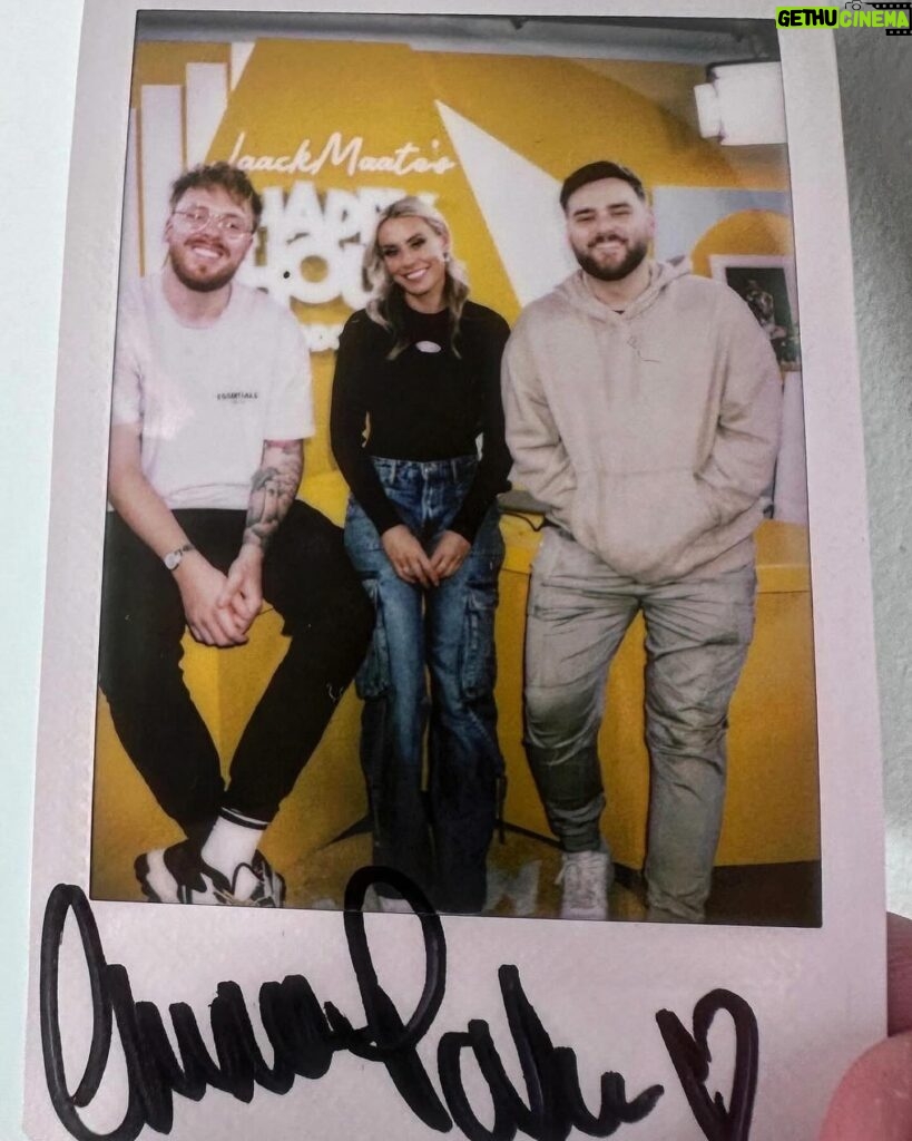 Emma-Louise Paton Instagram - Well that was fun! Search Jaackmate’s Happy Hour podcast on Spotify for a listen 🥰