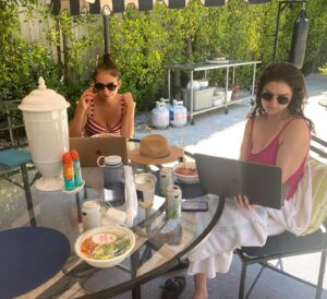 Emma Seligman Instagram - When @treaclychild and I came up with the idea for @bottomsmovie over six years ago at a dig inn, she took out her planner, set weekly and monthly goals for us and decided we would make this movie (and that our friend @ayoedebiri would be in it). In between making and putting out shiva baby, we spent the next 5 years writing stupid jokes in various nyu buildings, west village coffee shops, our apartments, over zoom for a year, and finally in @asmallwonders backyard when I moved to LA. So much has changed in our lives since the day this crazy Virgo told me our dreams were valid and achievable and so many more brilliant beautiful people have joined along the way. Today our baby comes out in 700  theaters across the US and Canada. Support loser queers and girlfailures by getting yourself a ticket ♥️🥊