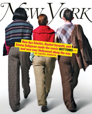 Emma Seligman Instagram - Don’t know how tf this happened but thank you to everyone at @nymag for letting us be on your fall cover supporting @bottomsmovie. Special shout out to @blobbybloherty for conducting such a fun shoot and to the incredibly talented @rachlyha for spending so much time with @treaclychild @ayoedebiri and I and for writing such a beautiful in depth piece about the special relationship I get to share with these brilliant women. We are forever grateful for the opportunity of putting power bottoms on the map. And Gromit.

Styling @dzgaines
Hair @claraleopard 
Makeup @miajonesmua
Ayo-hair @hairbyromorgan
Makeup @kirinstigram
Rachel-hair @edwardlampley
Makeup @samanthalmua

Thank u @jodyquon @belaqueue @emilykdenniston ♥️