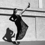 Emma Dumont Instagram – Just for kicks 🖤 Thank you @sashasamsonova @joberdzinska @bobbyeliot @annabelleharron @denisebourne22 mwahh!! #kick #heels #model #dancer