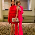 Emma Myles Instagram - Mom and Dad can’t come to the phone right now, they’re having a hot pink date night. Thank you as always @bcrfcure for such a beautiful and unforgettable evening, and for everything you do. *for those of you who don’t know BCRF in the only organization dedicated solely to funding breast cancer research, and that research has saved countless lives, including my mothers. We are all forever grateful!💗💗💗 #hotpinkparty