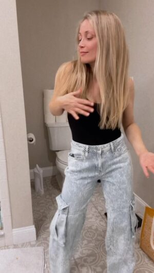Emme Rylan Instagram - The aesthetic social media tells us we SHOULD have VERSUS my own personal aesthetic that seems to always include a toilet in the background. 😜 #hotmessbutmakeitcute