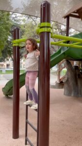 Emme Rylan Instagram - We have been coming to the park every weekend for this moment right here! She was determined to make it across. #unstoppable #weekendvibes