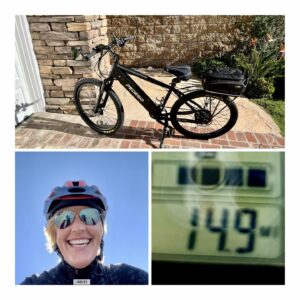 Erin Brockovich Instagram - I hear they call this the Pedego grin! My first mountain bike, first ride (14.9 miles) and all i can say is… get outside and ride!