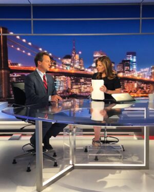 Erin Burnett Instagram - Wonderful to have presidential candidate @governorbullock in studio this evening. “We have to do more than just talk about Donald Trump,” he tells @erinburnett.