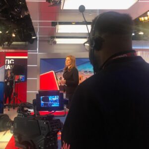 Erin Burnett Instagram - Right now, @erinburnett is hosting a @cnn Presidential Town Hall with Sen.  @kirstengillibrand 
#GillibrandTownHall