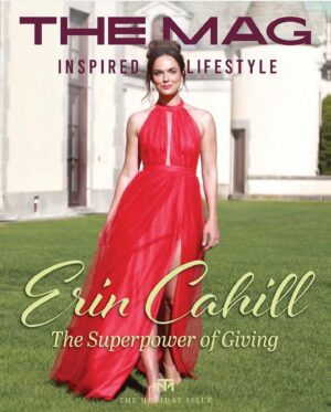 Erin Cahill Instagram - I am thrilled to be the holiday cover for @themag_lifestyle and even more chuffed and honored by the article!  Thank you @liztaylorworld and huge gratitude for highlighting my beloved @buildon and @tkckindness !  I hope you all are having a wonderful start to your holidays and I am so excited for you all to see Christmas on Cherry Lane this Saturday night on @hallmarkchannel !  Link to full article in bio. Thank you @mychalwatts for the incredible 📸 and @zappiahair for the awesome hair and make-up,  @dressthepop for the jumpsuit and flower dress and @ohekacastle for having us!  And, @reneemiozzawagner & @cathycardenaspr for setting it all up!  #countdowntochristmas #christmasoncherrylane ♥️🎄