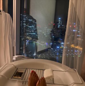 Erin Cahill Instagram - This is a very belated THANK YOU for all my birthday wishes!  Every message, text, post… all TRULY meant so much to me and touched my heart. I’m so grateful for each and every one of you. ♥️. I am just catching up from being in Australia and I have missed you all!  This post is also a love letter to @sofiteldarlingharbour and a huge THANK YOU to them for treating me better than I could have imagined for my birthday!  From the chocolates and champagne, to the facial, to the incredible dinner at @atelierbysofitel I was so spoiled and am SO INCREDIBLY thankful. This hotel is the stuff dreams are made of. More gushing about @sofiteldarlingharbour and @luxegetaways to come!  In the meantime, I hope your 2024 is off to a peaceful and loving start. What are you excited about for this year? 💫
