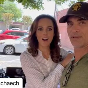 Erin Cahill Instagram - I am GLOWING to be here with these incredible humans on this awesome new show!  Can’t wait for you guys to see #blueridgetv !! Thank you for this lovely post @johnschaech !  And, I want to say again… I am so grateful to be here working on this and I 100% support the #wgastrike and feel lucky to be working on a show that was already written. #Repost @johnschaech 
・・・
Great having @theerincahill on set of #BlueRidgeTV
So talented. 
@garywheelerfilm @jessekove @alyshiaochse
