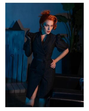 Erin Cummings Instagram - We’ve been waiting for months to share these images and the wait is finally over! 

The EXCITING and GLORIOUS collaboration between @vixen_by_micheline_pitt, @la_femme_en_noir_ & BEETLEJUICE has just dropped on their pages.

I was thrilled when @michelinepitt asked me to embody the role of Delia, brilliantly portrayed in the movie by my idol, #CatherineOhara, for this shoot. 

I hope you have as much fun wearing these beautiful dresses and accessories as I did modeling them! 

#vixenbymichelinepitt #lafemmeennoir #beetlejuice