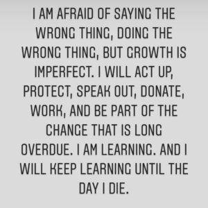 Erin Daniels Instagram - It has taken me days to process, and I’m still in a state of inertia. But inertia is “a property of matter by which it continues in its existing state of rest or uniform motion in a straight line, unless that state is changed by an external force.” I want to be and will be a part of that external force.