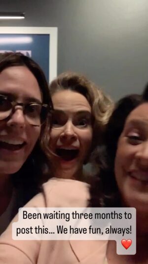 Erin Daniels Instagram - The girls are back together again!