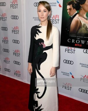 Erin Doherty Instagram - ...then this bloody happened.

@mrfabioimmediato you are a style genius. Also massive thank you and respect for
@ianjameshair (hair)
@miriamnmakeup (makeup)
@maisonvalentino @aspreylondon @gettyimages

#thecrown #netflix #monkey