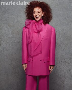 Erin Kellyman Instagram - Massive thank you to @marieclaireuk for having me be apart of this incredible feature! ‘Women in fantasy’ shot by the wonderful @kylegalvin_ 
Styled by: @sarahroseharrison 
Hair: @nicola_harrowell 
Make up: @carollopezreid